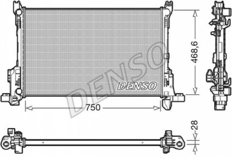 DRM09175 DENSO Радиатор охолоджування