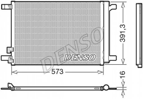 DCN32066 DENSO Конденсер кондиціонера