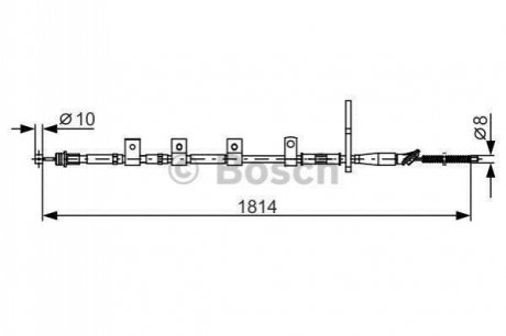 1 987 482 357 BOSCH Трос ручного гальма