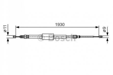 1 987 482 011 BOSCH Трос ручного гальма