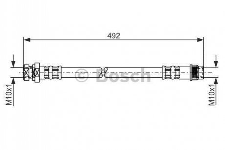 1 987 481 057 BOSCH Шланг гальмівний