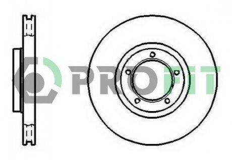5010-0848 PROFIT Диск гальмівний