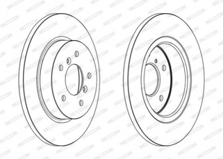 DDF2683C FERODO Диск гальмівний