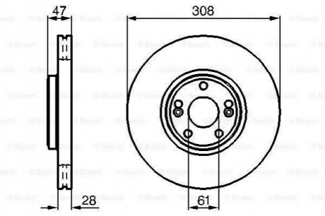 0 986 479 198 BOSCH Диск гальмівний