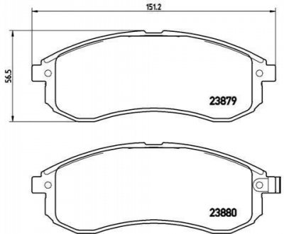 P54 033 BREMBO Гальмівні колодки дискові