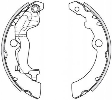 Гальмівні колодки барабані 4251.00