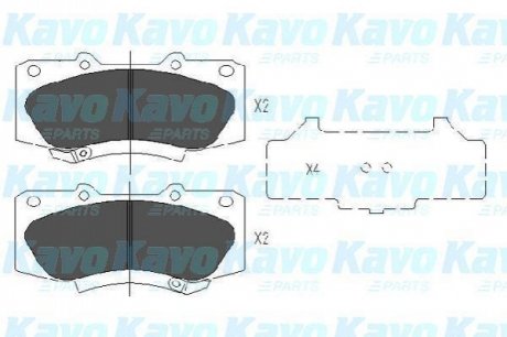 KBP-9133 KAVO Комплект гальмівних колодок