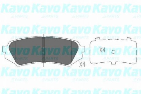 KBP-9118 KAVO Комплект гальмівних колодок