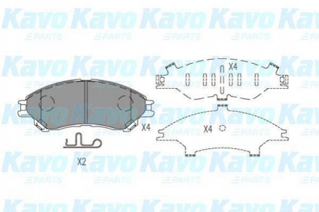 KBP-8533 KAVO Комплект гальмівних колодок