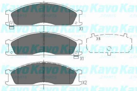 KBP-6503 KAVO Комплект гальмівних колодок