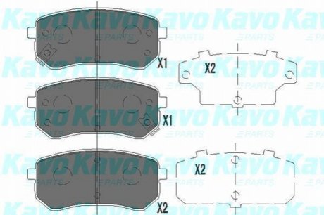 KBP-4005 KAVO Комплект гальмівних колодок