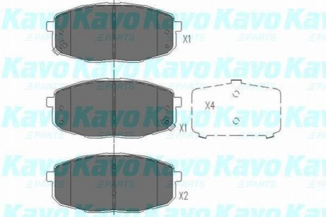 KBP-4004 KAVO Комплект гальмівних колодок