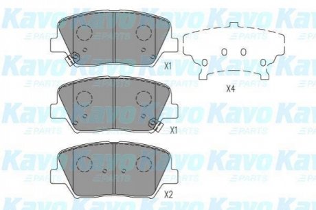 KBP-3050 KAVO Комплект гальмівних колодок