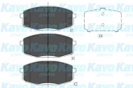 KBP-3036 KAVO Комплект гальмівних колодок