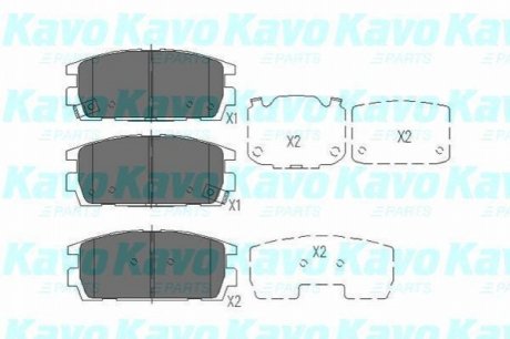 KBP-3017 KAVO Комплект гальмівних колодок