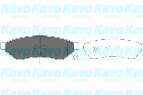 KBP-1015 KAVO Комплект гальмівних колодок