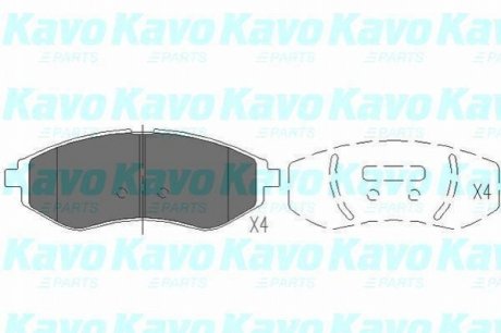 KBP-1003 KAVO Комплект гальмівних колодок