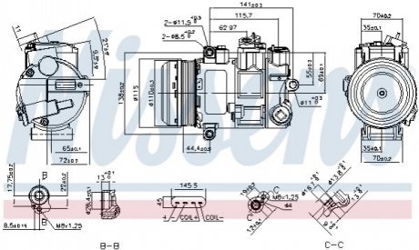 890696 NISSENS Компресор кондиционера