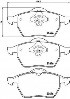 P85 036 BREMBO Гальмівні колодки дискові