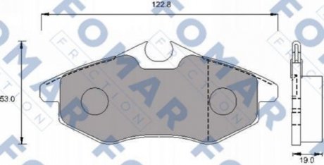 FO 924581 FOMAR Колодки гальмівні дискові