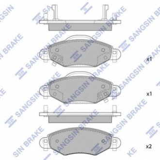 SP1419 Hi-Q (SANGSIN) Колодки гальмівні дискові