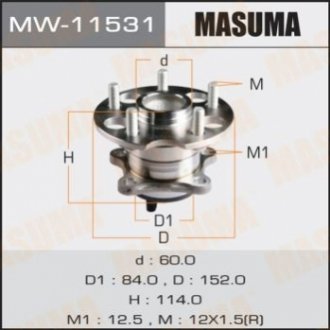 MW11531 MASUMA Ступица колеса (MW11531) MASUMA