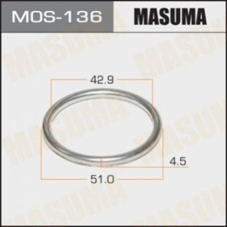 MOS136 MASUMA Кольцо глушителя (43x51.5x4.5)