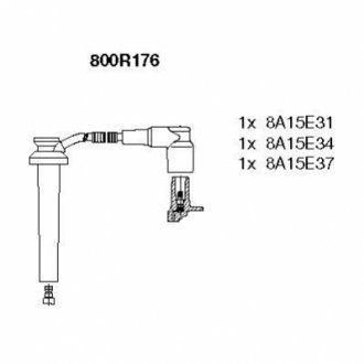 800R176 BREMI Комплект проводів високої напруги