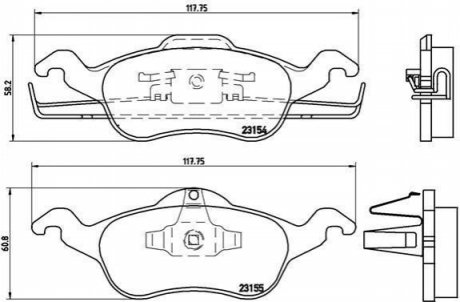 P24 046 BREMBO Гальмівні колодки дискові