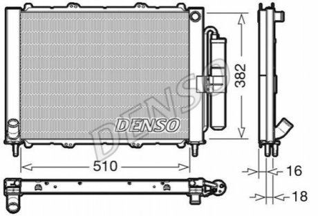 DRM23103 DENSO Радіатор охолоджування