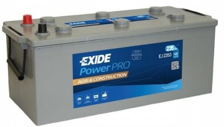 EJ2353 EXIDE АКБ 6СТ-235 Тип3 Euro (пт 1450) Exide POWER PRO AGRI