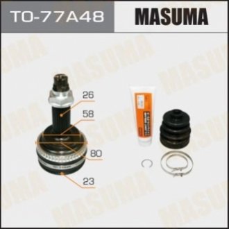 TO77A48 MASUMA ШРУС наружный Toyota Prius (-09) (нар:26/вн:23) (TO77A48) Masuma