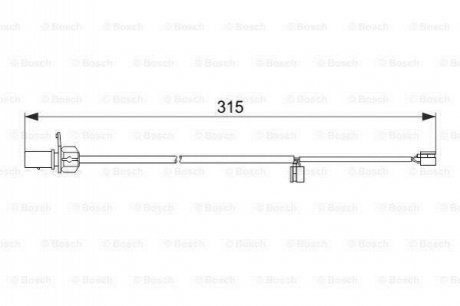 1987474518 BOSCH Датчик зношування гальм.колодок