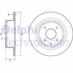 BG4666C Delphi Гальмівний диск