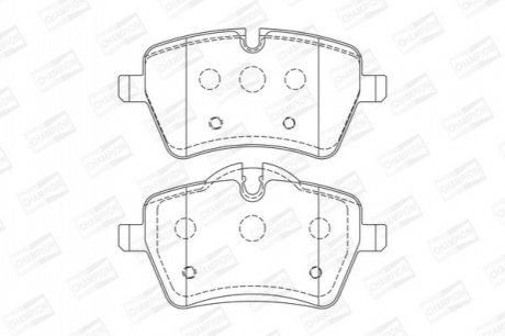 573234CH CHAMPION Колодки тормозные дисковые передні MINI MINI (R50, R53) 01-06, MINI (R56) 05-14