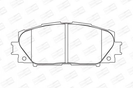 572578CH CHAMPION Колодки тормозные дисковые передние TOYOTA ALLION II (_T26_) 07-, PREMIO (_T26_)