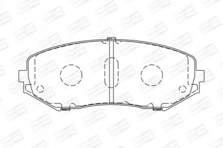 572584CH CHAMPION Колодки тормозные дисковые передні SUZUKI GRAND VITARA I (FT, HT) 98-08, GRAND