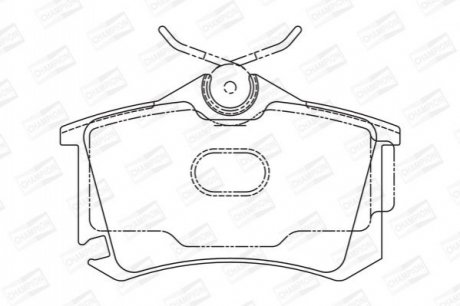 573682CH CHAMPION Колодки тормозные дисковые задние AUDI A2 (8Z0) 00-05|SEAT TOLEDO III (5P2) 04-0