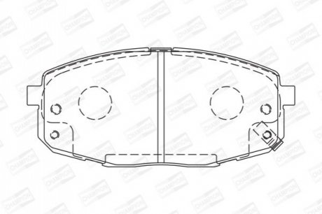 573730CH CHAMPION Колодки тормозные дисковые передні HYUNDAI i30 (FD) 07-12, i30 Estate (FD) 07-1