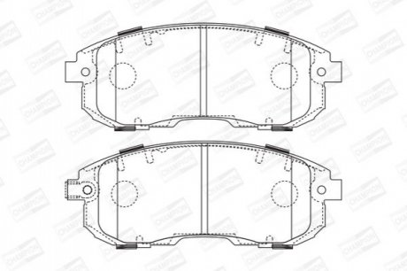 573646CH CHAMPION Колодки тормозные дисковые передні FIAT SEDICI (189_) 06-14|SUZUKI SX4 (EY, GY)