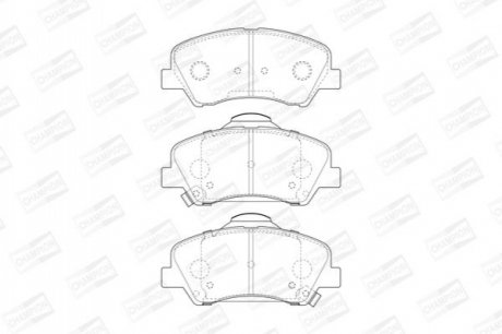 573368CH CHAMPION Колодки тормозные дисковые передні HYUNDAI ACCENT IV (RB) 10-, ACCENT IV Saloon