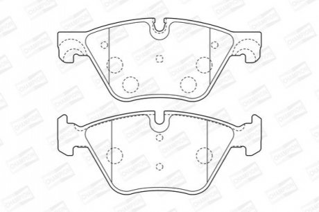 573364CH CHAMPION Колодки тормозные дисковые передні BMW 5 (F10) 09-16, 5 Touring (F11) 09-17 (57