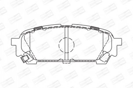 572529CH CHAMPION Колодки тормозные дисковые задні SUBARU FORESTER (SG_) 02-12, IMPREZA Estate (G