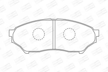 572499CH CHAMPION Колодки тормозные дисковые передні MITSUBISHI PAJERO JUNIOR I (H57A) 95-98 (572