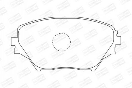 572487CH CHAMPION Колодки тормозные дисковые передние TOYOTA RAV 4 II (_A2_) 00-05 (572487CH) CHAM