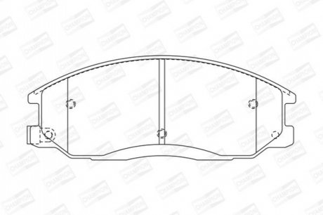 572453CH CHAMPION Колодки тормозные дисковые передні HYUNDAI H-1 / STAREX Bus (A1) 97-, H-1 Cargo