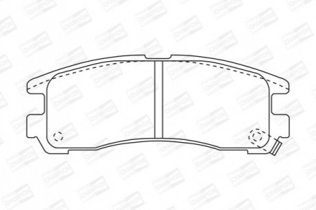 572186CH CHAMPION Колодки тормозные дисковые задние CHRYSLER SEBRING (JR) 00-07, SEBRING Convertib