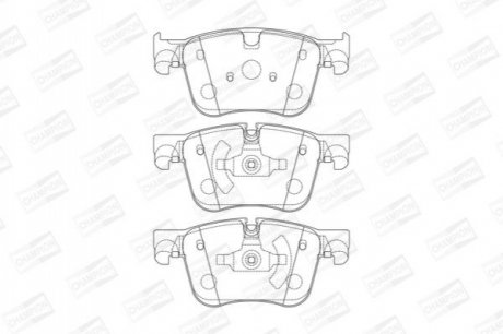 573621CH CHAMPION Колодки тормозные дисковые передні CITROEN BERLINGO (ER_, EC_) 18-, C4 Picasso