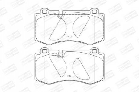 573178CH CHAMPION Колодки тормозные дисковые передние MERCEDES-BENZ E-CLASS (W211) 02-09, S-CLASS