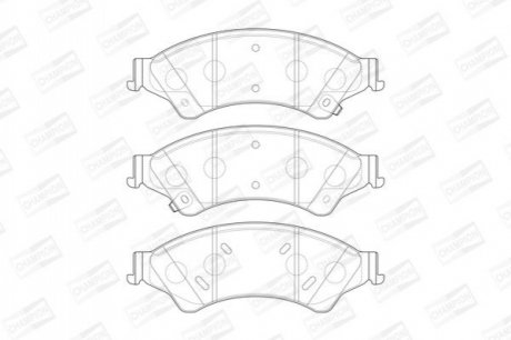 573449CH CHAMPION Колодки тормозные дисковые передні FORD RANGER (TKE) 11- (573449CH) CHAMPION